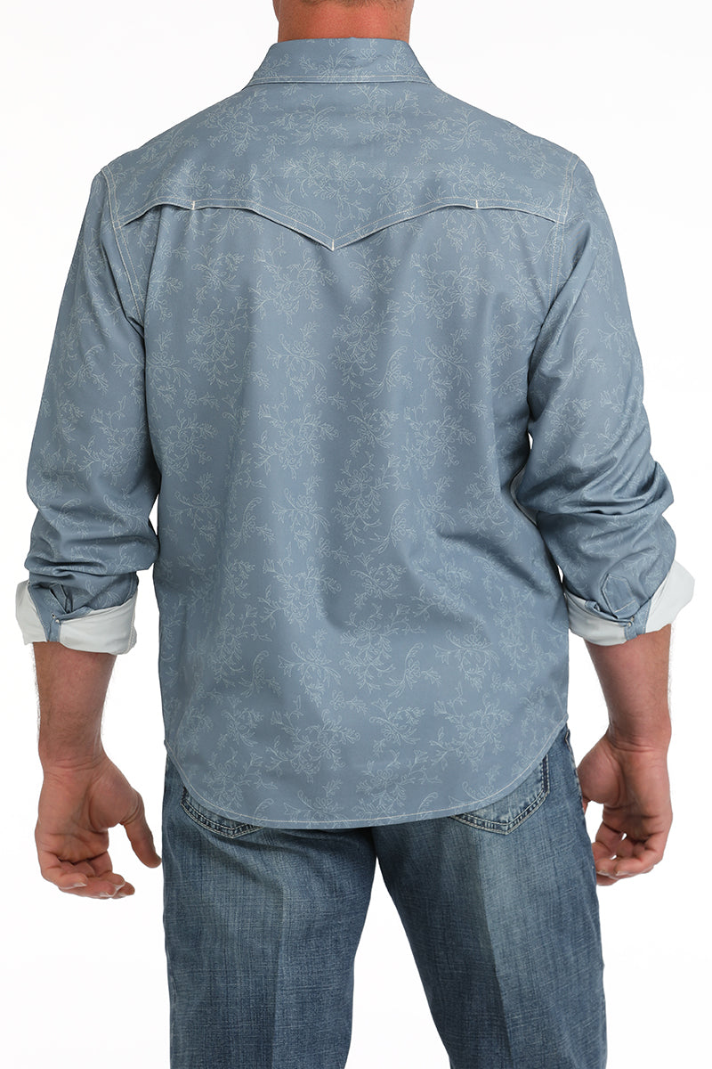 CINCH Men's Camp Long Sleeve Button-Down Western Shirt