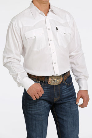 CINCH Men's White Western Shirt