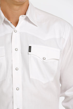 CINCH Men's White Western Shirt