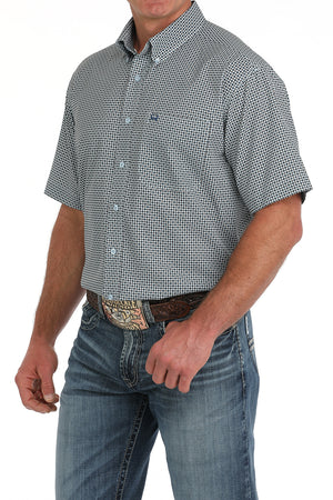 CINCH Men's Light Blue ARENAFLEX Button-Down Western Shirt