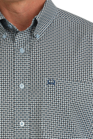 CINCH Men's Light Blue ARENAFLEX Button-Down Western Shirt