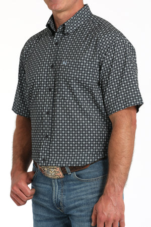 CINCH Men's Navy S/S ARENAFLEX Button-Down Western Shirt