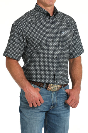 CINCH Men's Navy S/S ARENAFLEX Button-Down Western Shirt