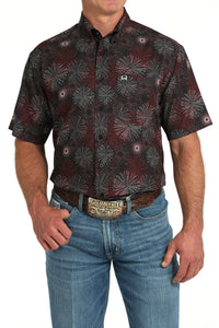 CINCH Men's Black S/S ARENAFLEX Button-Down Western Shirt