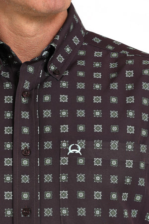 CINCH Men's Purple S/S ARENAFLEX Button-Down Western Shirt