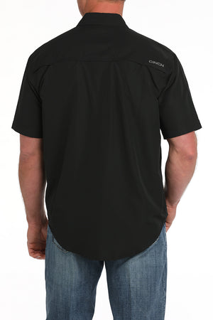 CINCH Men's Solid Black ARENAFLEX Button-Down Western Shirt
