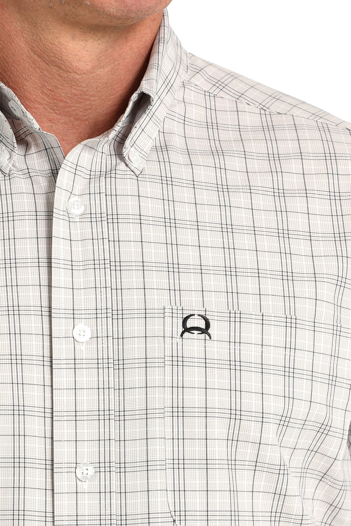 CINCH Men's White Print ARENAFLEX Button-Down Western Shirt