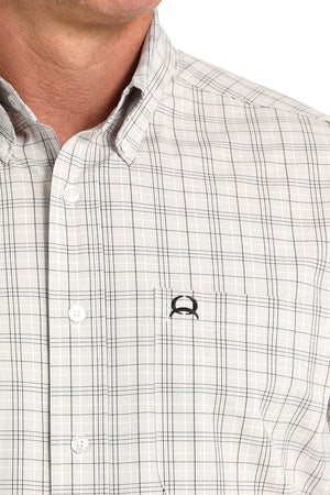 CINCH Men's White Print ARENAFLEX Button-Down Western Shirt
