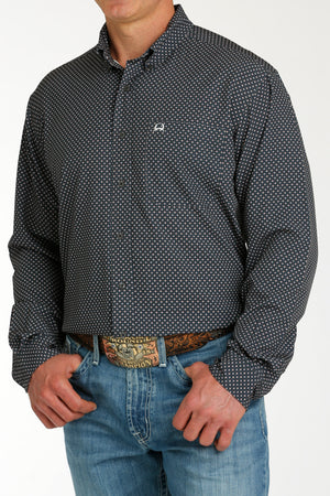 CINCH Men's Charcoal ARENAFLEX Button-Down Western Shirt