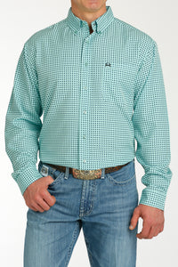 CINCH Men's Turquoise ARENAFLEX Button-Down Western Shirt