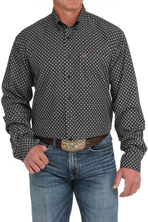 CINCH Men's Navy ARENAFLEX Western Button-Down Shirt