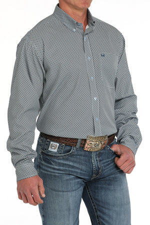 CINCH Men's ARENAFLEX Light Blue Button-Down Western Shirt