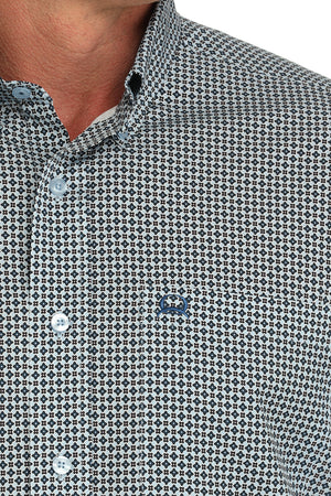 CINCH Men's ARENAFLEX Light Blue Button-Down Western Shirt