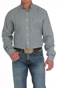 CINCH Men's ARENAFLEX Light Blue Button-Down Western Shirt