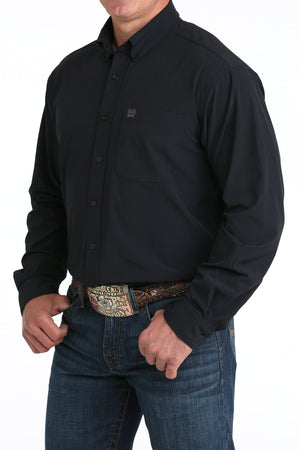 CINCH Men's ARENAFLEX Black Button-Down Western Shirt