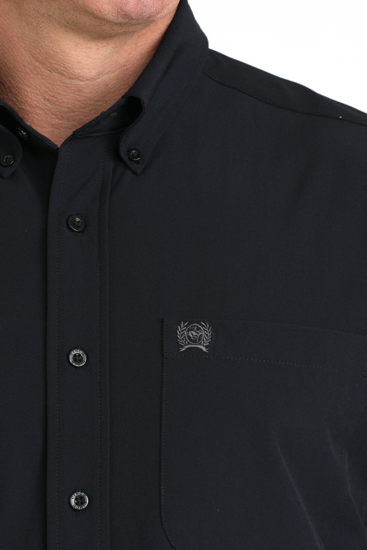 CINCH Men's ARENAFLEX Black Button-Down Western Shirt