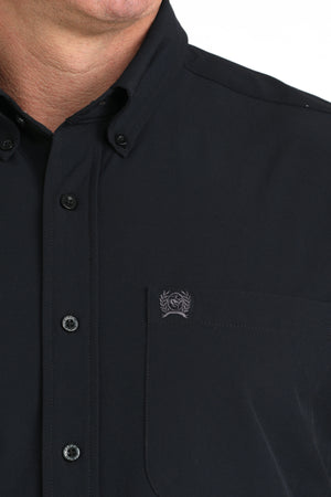 CINCH Men's ARENAFLEX Black Button-Down Western Shirt