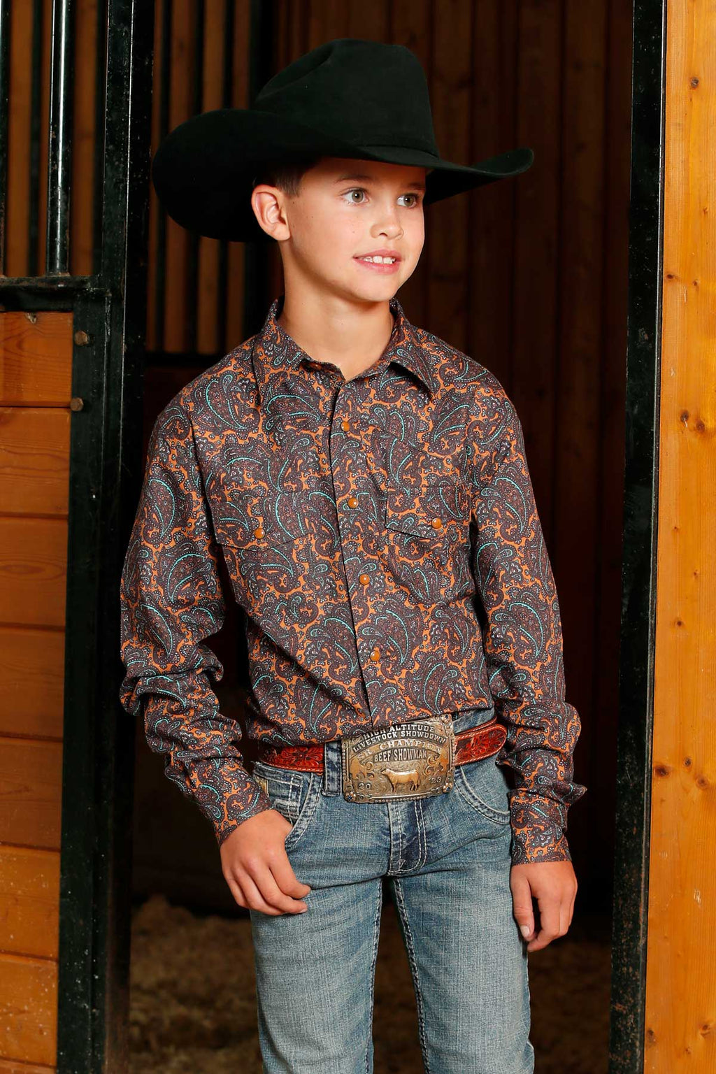 CINCH Boys Long Sleeve Button Down
