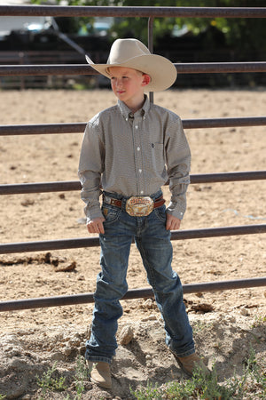 CINCH Boy's Button-Down Western Shirt