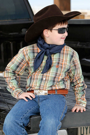 CINCH Boy's Button-Down Western Shirt