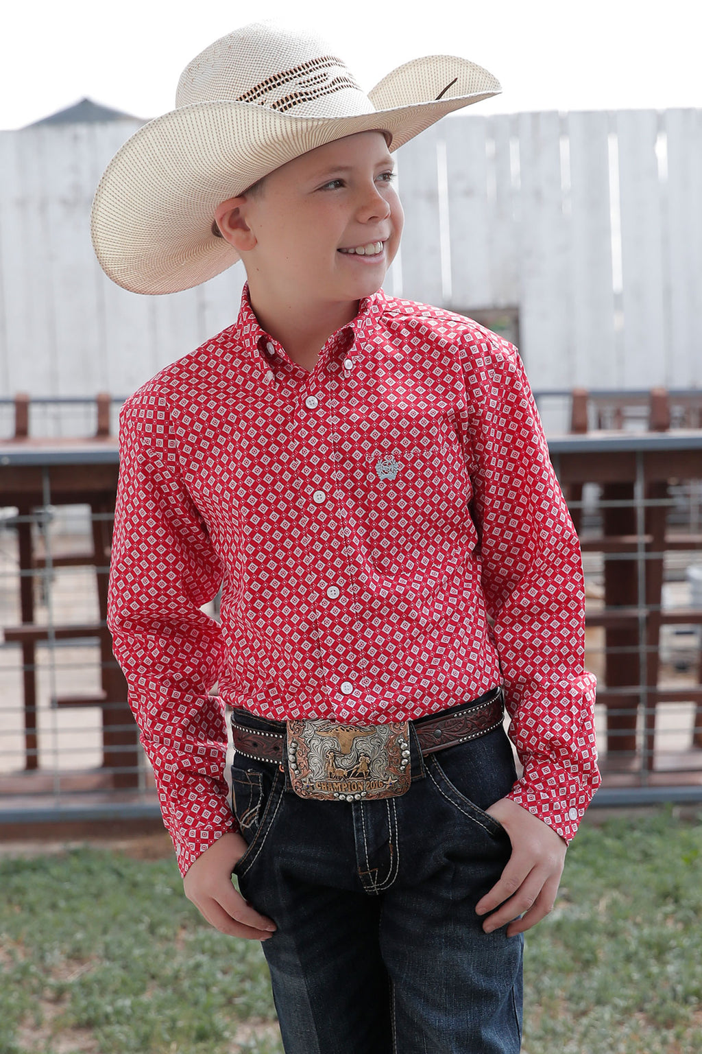 CINCH Boy's Button-Down Western Shirt