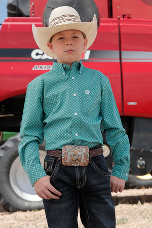 CINCH Boy's Button-Down Western Shirt