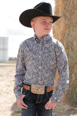 CINCH Boy's Button-Down Western Shirt