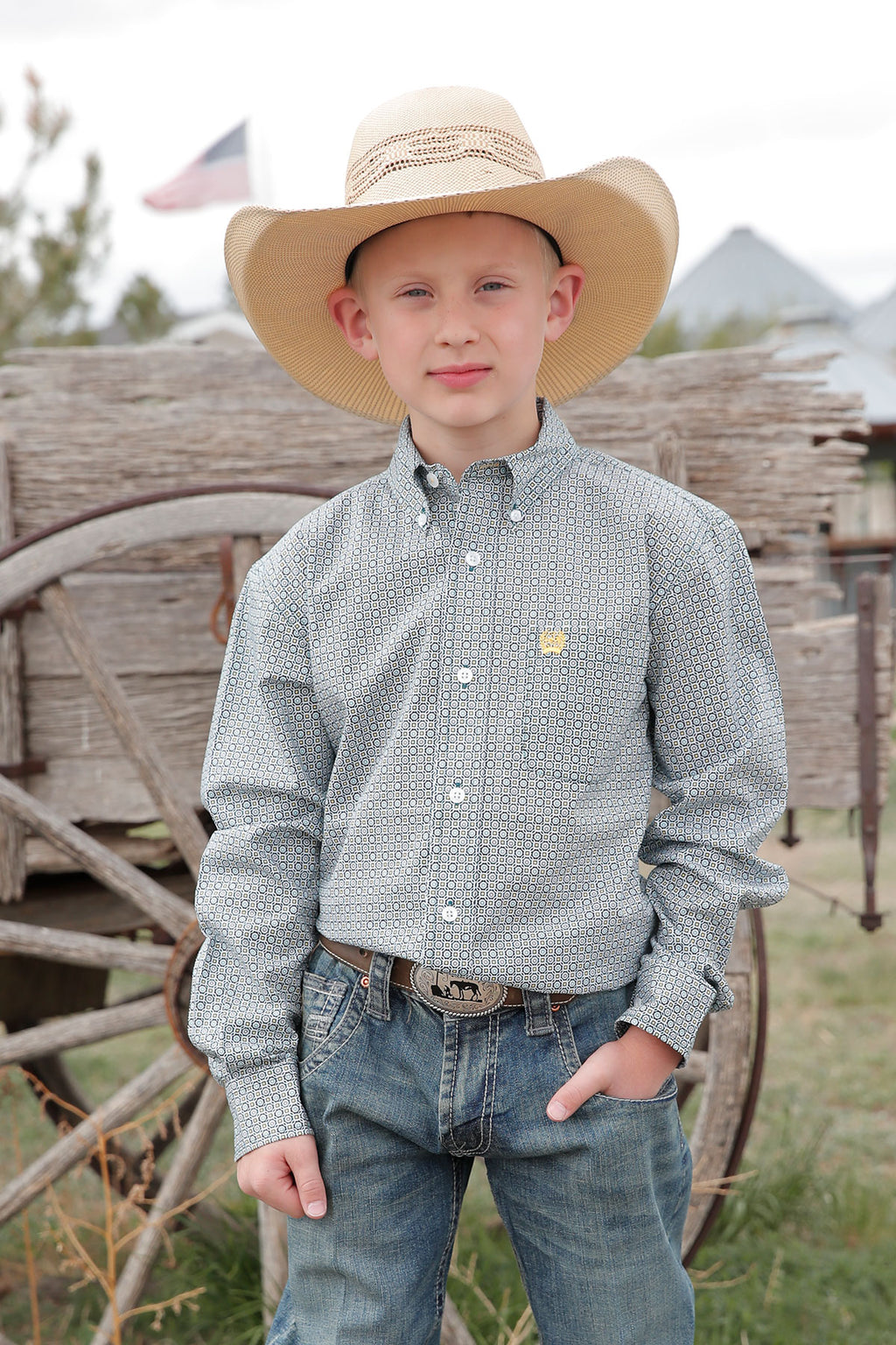 CINCH Boy's Button-Down Western Shirt