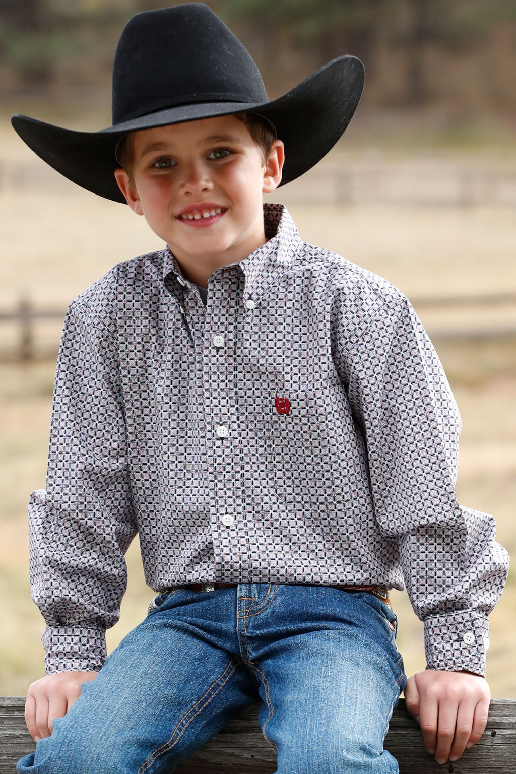 CINCH Boy's Button-Down Western Shirt