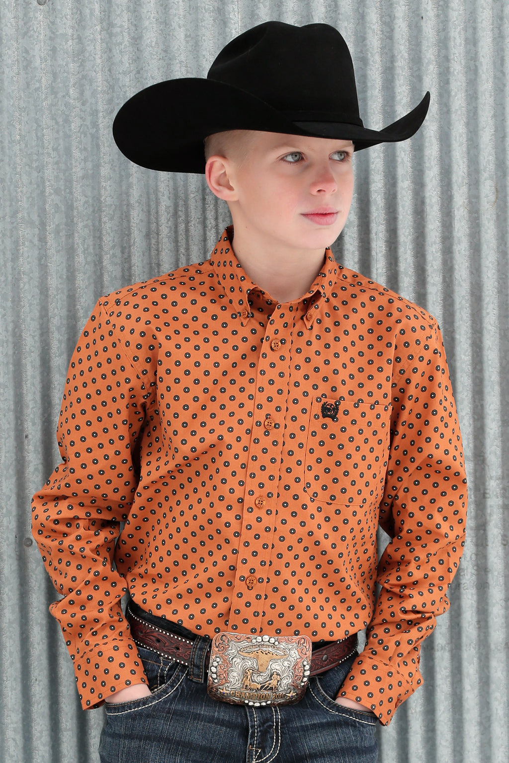 CINCH Boy's Button-Down Western Shirt