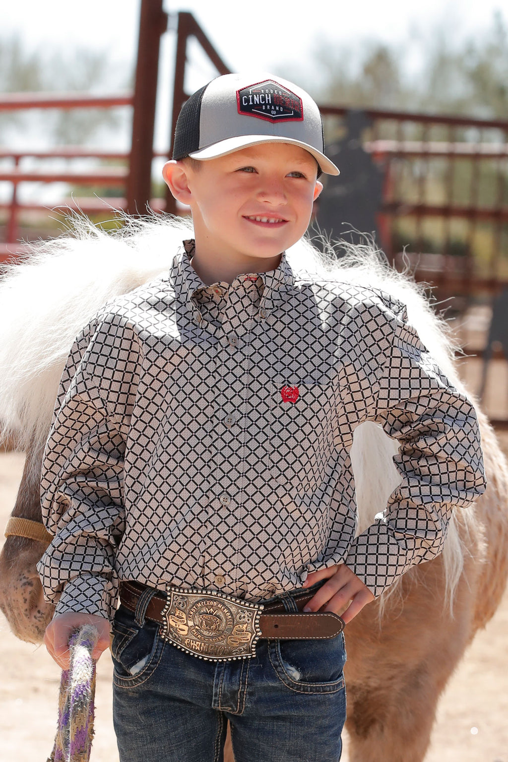 CINCH Boy's Button-Down Western Shirt