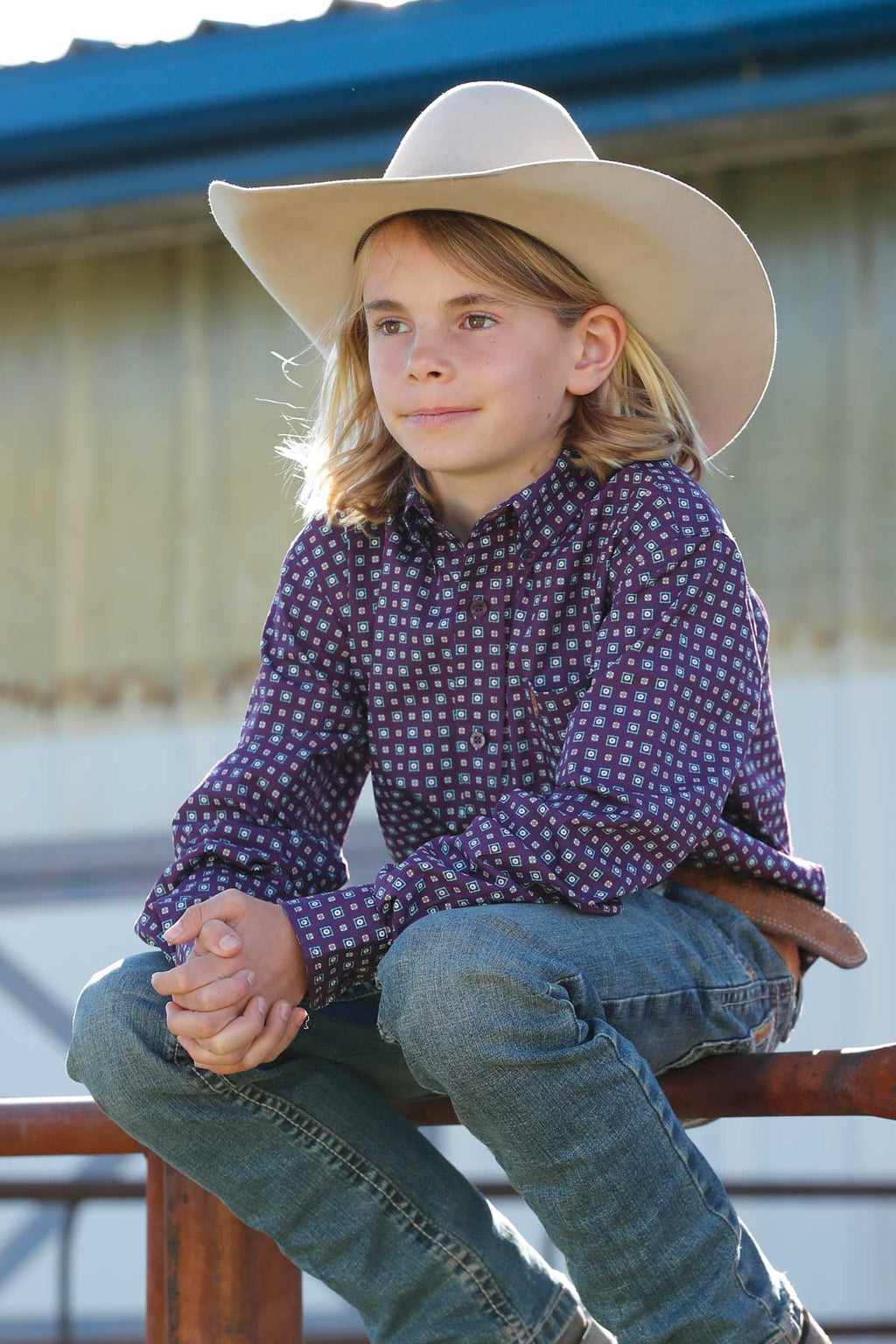 CINCH Boys Long Sleeve Button Down