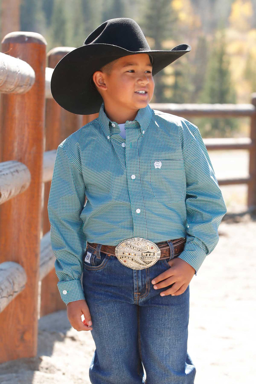 CINCH Boys Long Sleeve Button Down