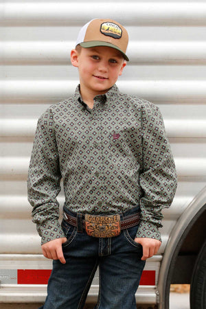 CINCH Boys Long Sleeve Button Down