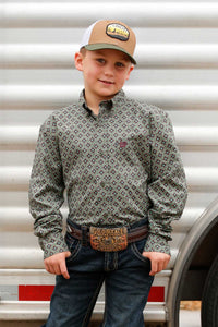 CINCH Boys Long Sleeve Button Down