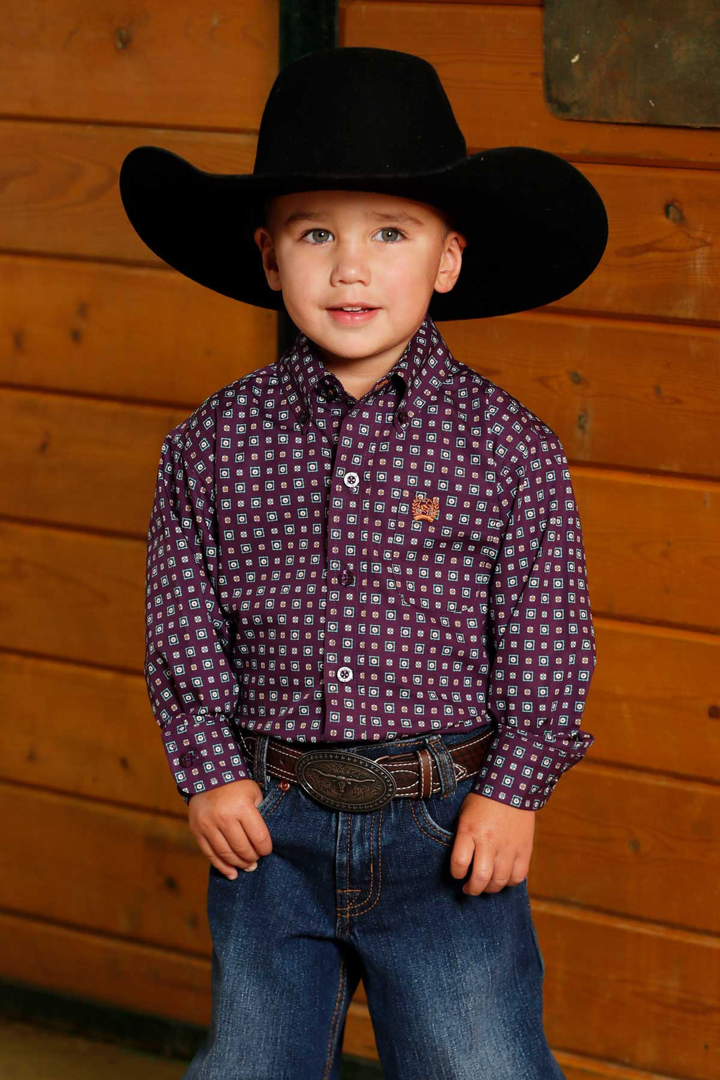 CINCH Boys Long Sleeve Button Down