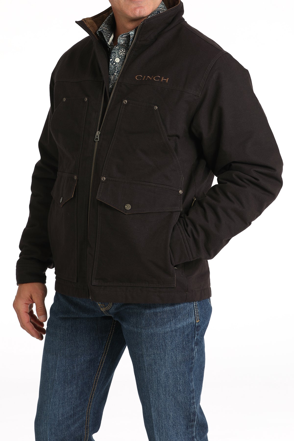 CINCH Men's Brown Canvas Jacket