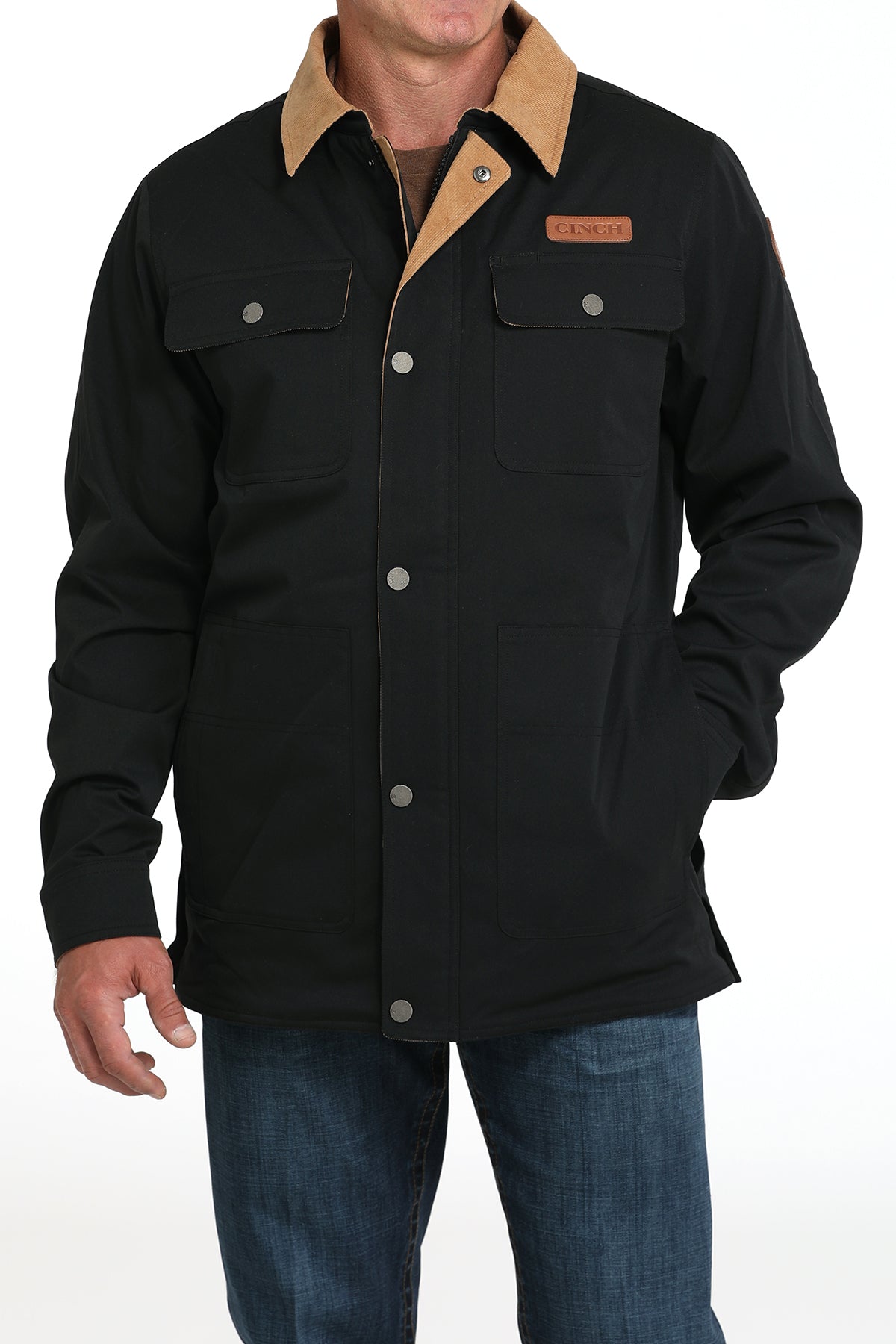 CINCH Men's Black Barn Coat