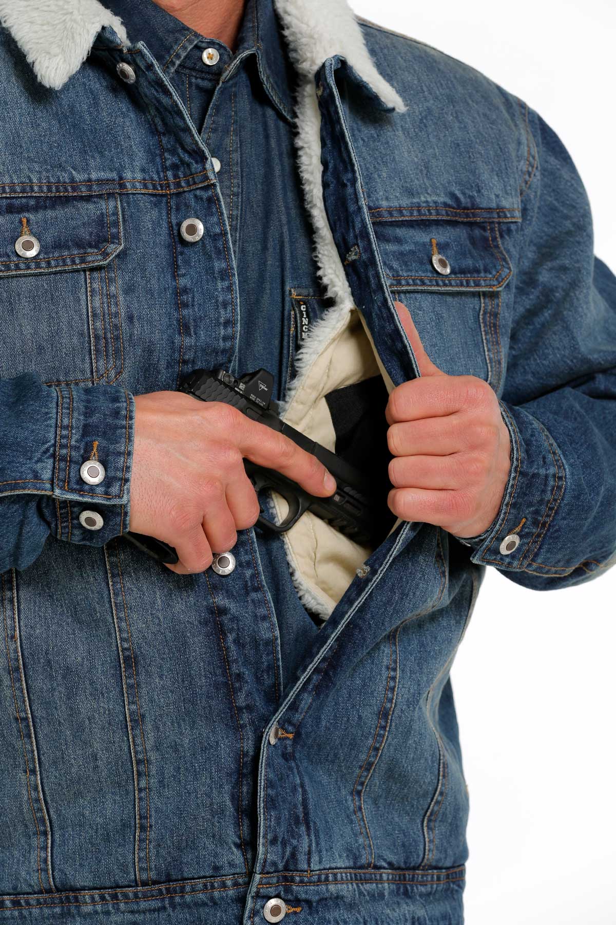 CINCH Men's Denim Concealed Carry Jacket