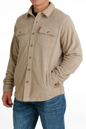 CINCH Men's Tan Fleece Shirt Jacket