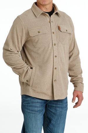 CINCH Men's Tan Fleece Shirt Jacket