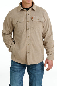 CINCH Men's Tan Fleece Shirt Jacket