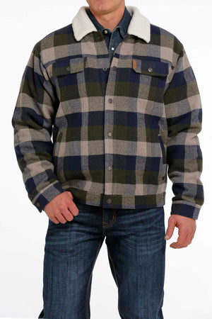 CINCH Men's Plaid Wooly Trucker