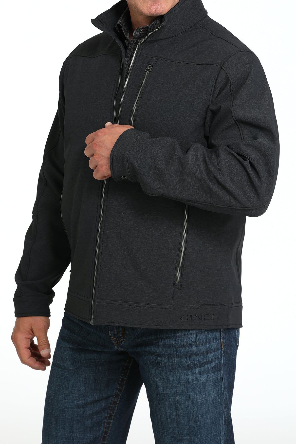 CINCH Men's Black Concealed Carry Bonded Jacket