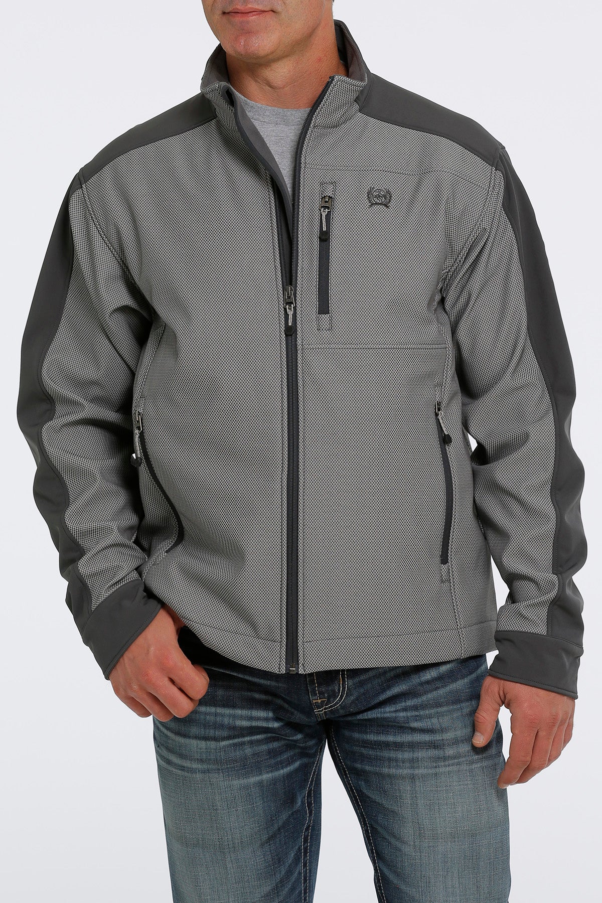 CINCH Men's Grey Concealed Carry Bonded Jacket