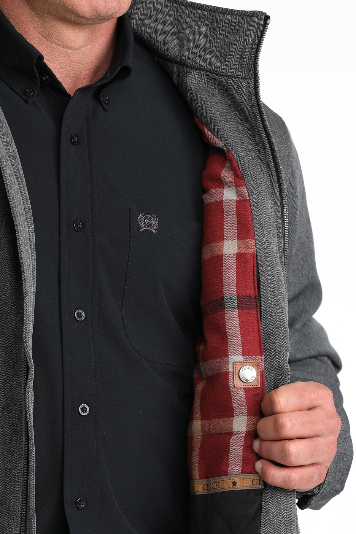 CINCH Men's Black Concealed Carry Bonded Jacket