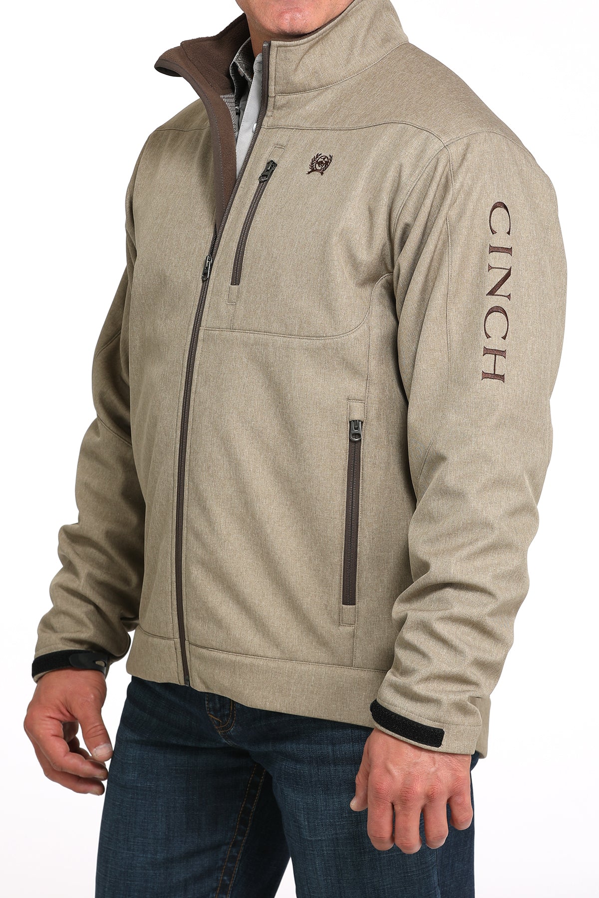 CINCH Men's Khaki Bonded Jacket