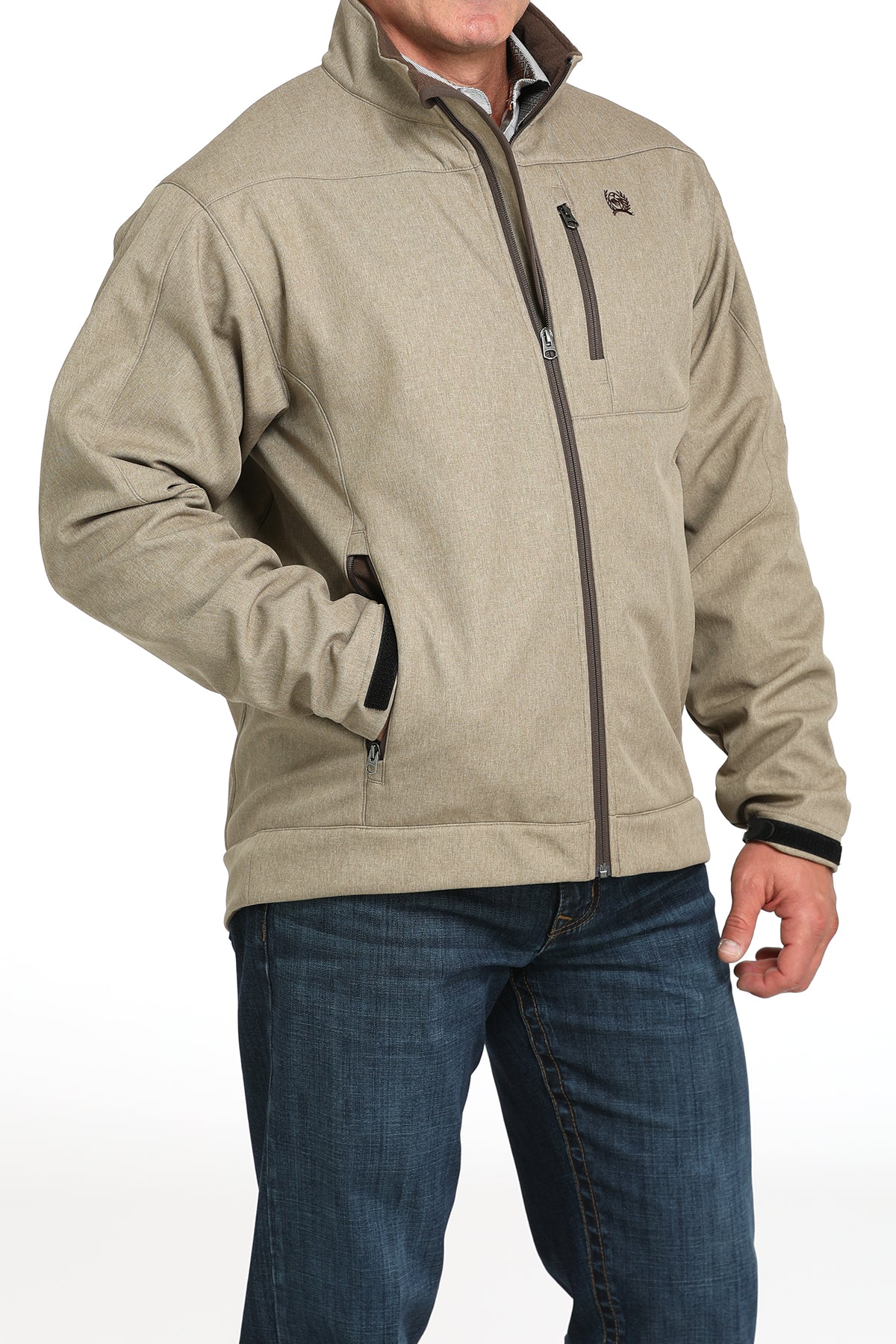 CINCH Men's Khaki Bonded Jacket