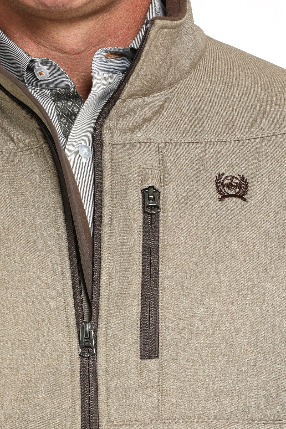 CINCH Men's Khaki Bonded Jacket