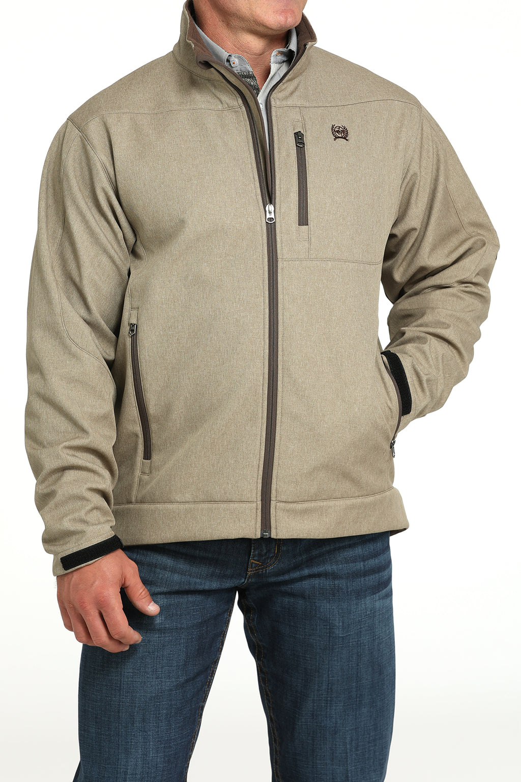 CINCH Men's Khaki Bonded Jacket